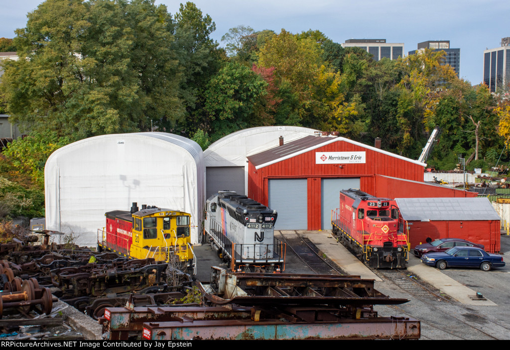 Overview of the Morristown & Erie Shops